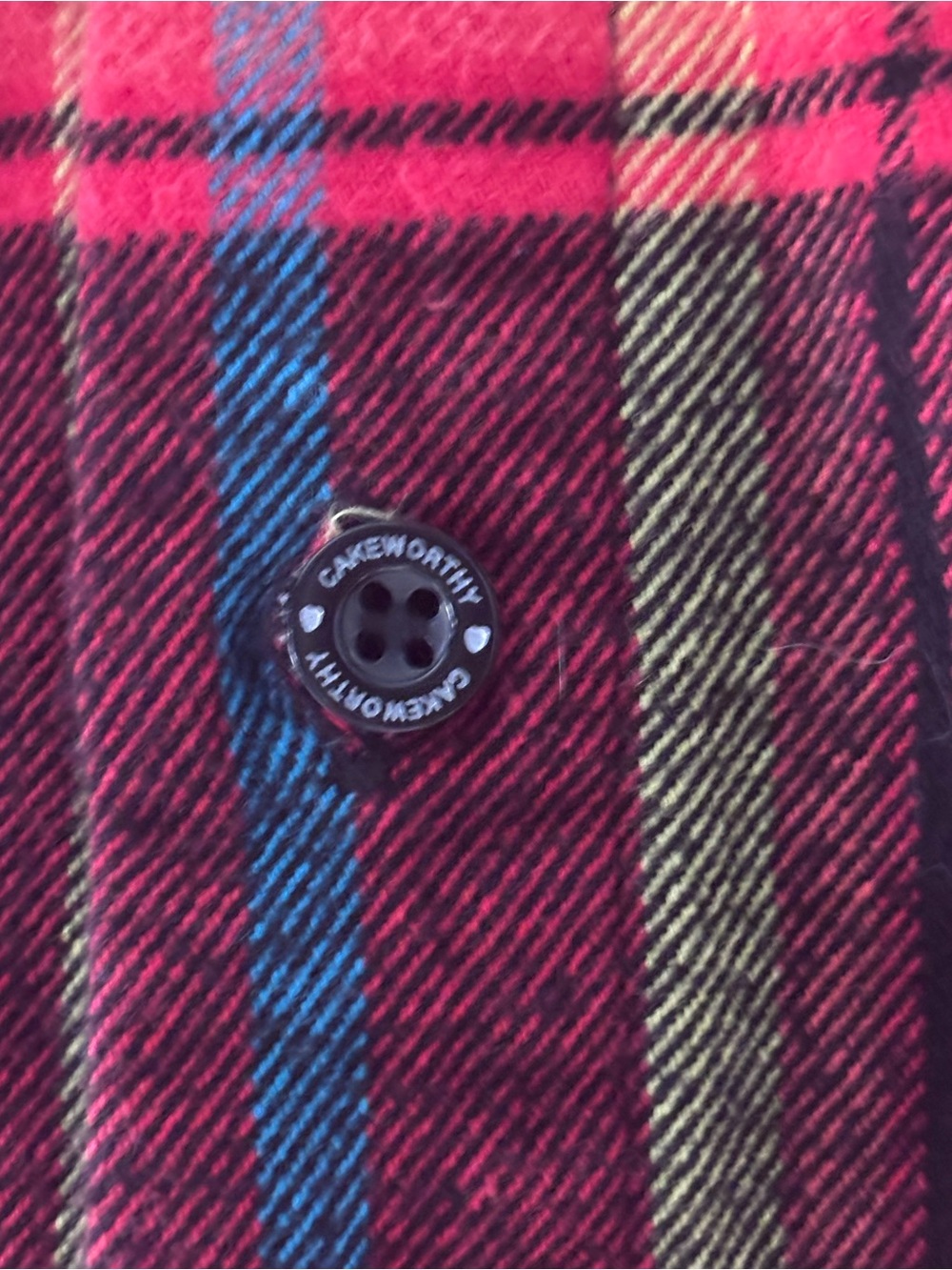 Cakeworthy Hocus Pocus Dani Flannel Unisex Weirdo Button Up Flannel Shirt Top - Picture 9 of 11